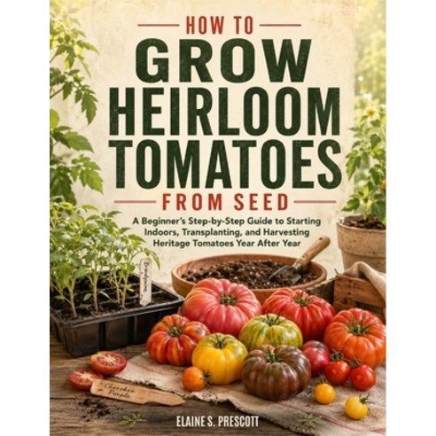 (영문도서)How To Grow Heirloom Tomatoes From Seed: A Beginner's Step-by-Step Guide to Star... Paperback, Independently Published, English, 9798183702507