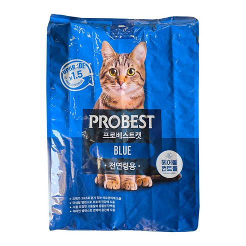 프로베스트 고양이 블루 기능성 사료, 헤어볼, 7.5kg, 1개