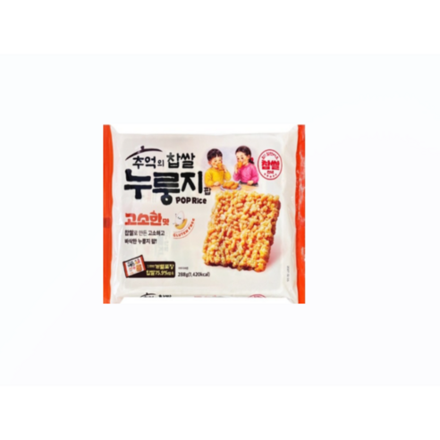 추억의 찹쌀 누룽지 팝 고소한맛 12p, 24g, 12개
