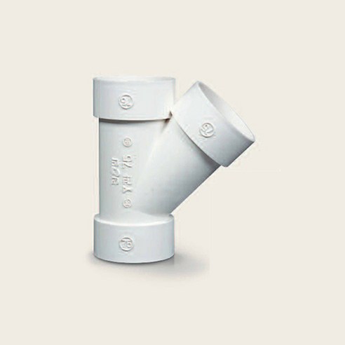 PVC VG2 45도 Y관 50A 배수용 소켓 파이프 이음관 - 파이프/배관 | 쿠팡