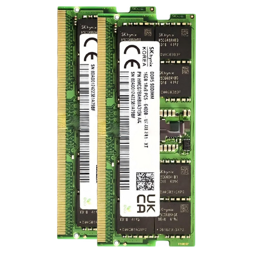 SK하이닉스 DDR5 노트북 메모리 16GB 6400MHz, 2개, HMCG88AEBSA112N