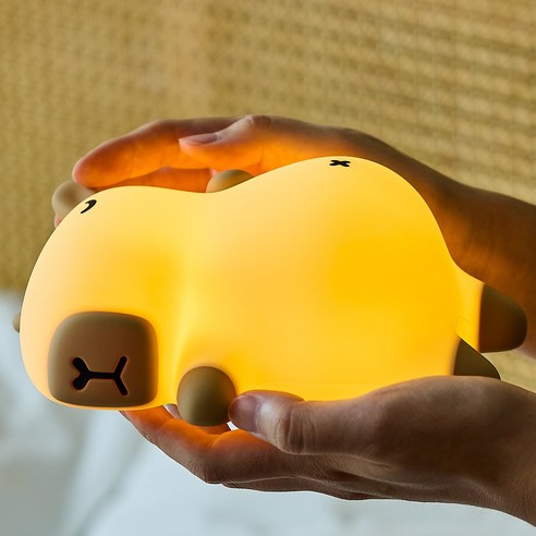 오지렌 카피바라 코골이 실리콘 무드등, 1개 1개