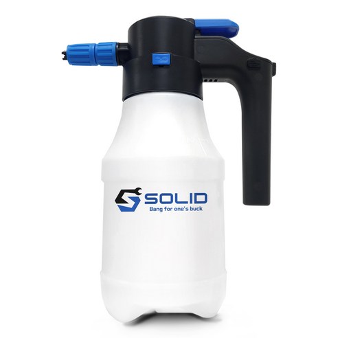 솔리드 전동 압축 분무기 세차폼건 1.5L 분사 소독 농약분무기 충전 무선 SOL-EP15, 1개