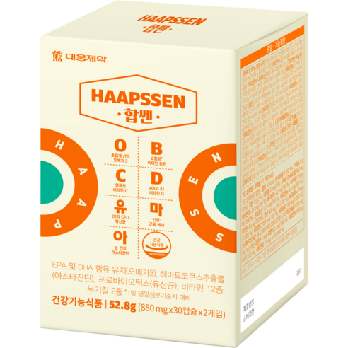 [국내최초 7 IN 1 건기식] 대웅제약 합쎈 오-비-씨-디-유-마-아 60정, 3개 이미지 4