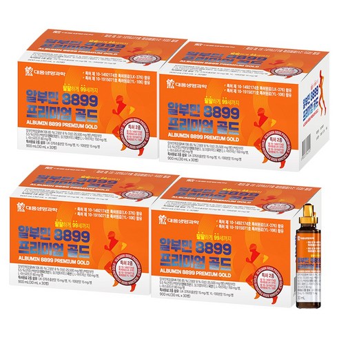대웅생명과학 알부민 8899 프리미엄 골드 특허원료2종, 120개, 30ml