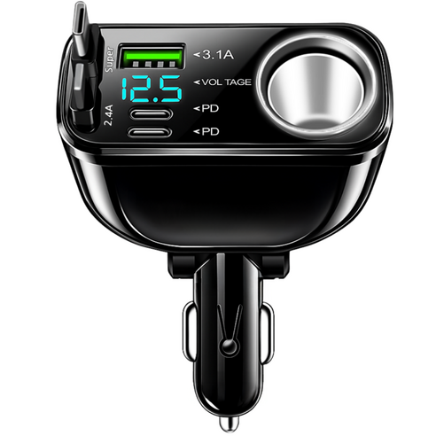 스피노 6포트 릴타입 시거잭 차량용 고속 충전기 실사용 후기 | 효과 있을까? 썸네일