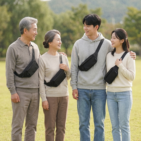 담앤드솜 2세대 심플 미니 힙색 허리 어깨 방수 스포츠 운동 조깅 가슴 ... 착용 후기 | 사이즈/핏 총정리 - 상품 이미지 2