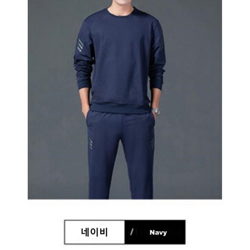THE G&G 봄.가을 트레이닝복 라운드 츄리닝맨투맨세트 운동복세트