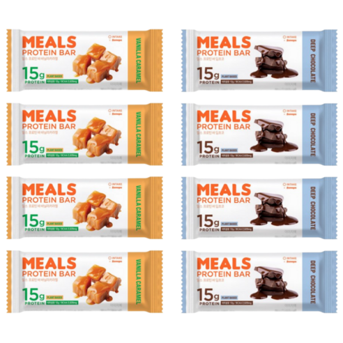 밀스 프로틴바 딥초코 카라멜 혼합 8p 50g