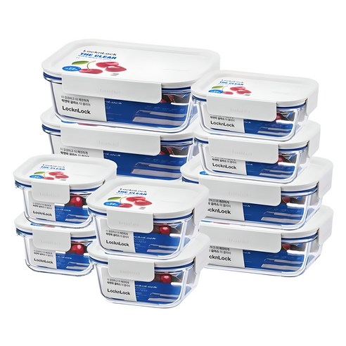 락앤락 더 클리어 밀폐용기세트, 밀폐용기 5종, 2세트
