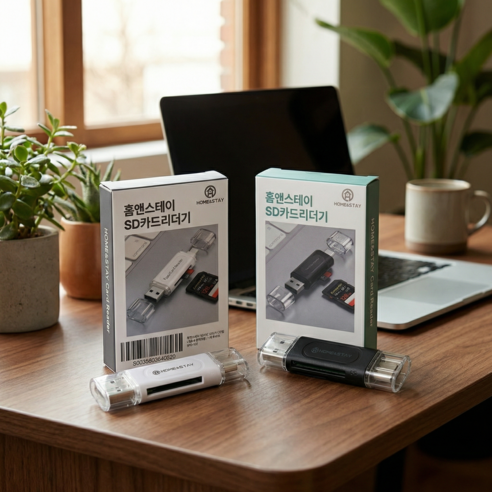 홈앤스테이 SD카드 리더기 C타입 USB-A 멀티호환 이미지 4