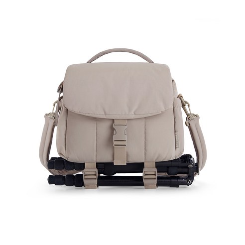 BAGSMART 카메라 가방 휴대용 DSLR 카메라 숄더백 방수 레인커버 포함, 006카멜