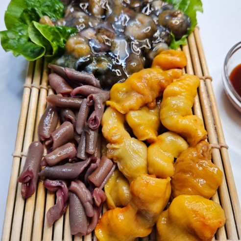금송수산 제철 자연산 통영 해삼 멍게 개불 손질 3종 모듬 해산물 - 멍게 | 쿠팡