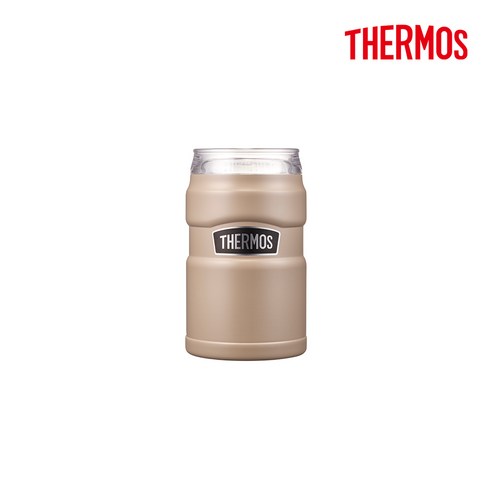 THERMOS 써모스 ROD-002K 트래블킹 2way 보냉보온 맥주캔 텀블러 뚱캔홀더 맥주쿨러, 샌드블랙(SB)