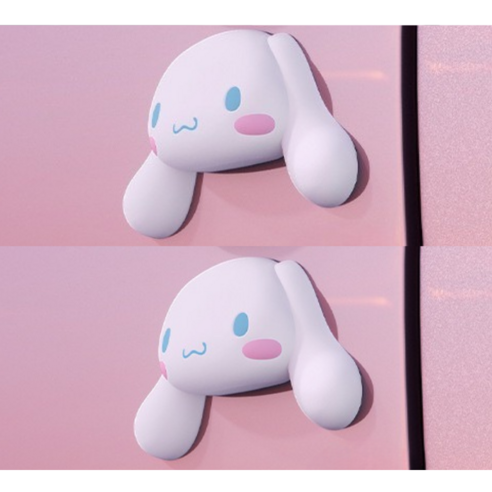 차량용 도어가드 문콕방지 2p, sanrio_시나모롤_화이트, 1세트