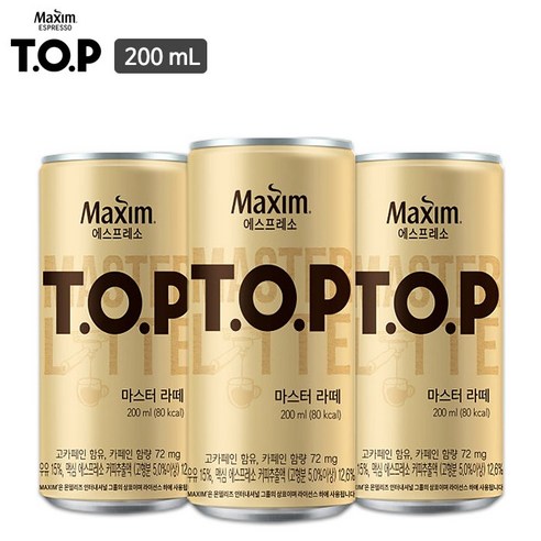 티오피 마스터 라떼, 200ml, 1개