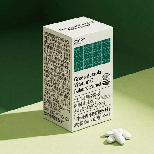 그린 아세로라 천연비타민C 밸런스 분말 추출물, 60정, 4개 - 비타민C | 쿠팡