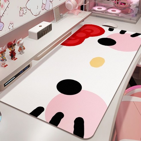 헬로키티 Kitty PU 마우스 패드 40x80cm, 1개, A