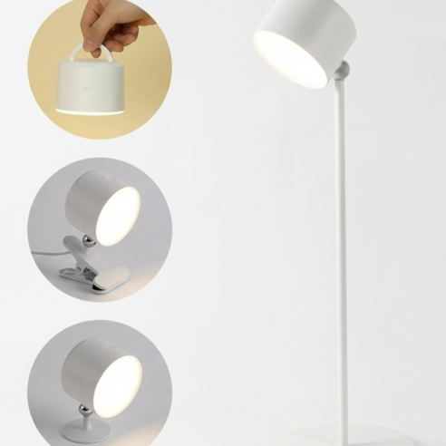 피카스페이스 4 in 1 다기능 무선 마그넷 LED 대용량 스탠드, 화이트