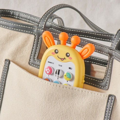 베어블리 73가지 토끼 기린 핸드폰 멜로디 버튼식 교육용 오감자극 치발기 장난감 이미지 3