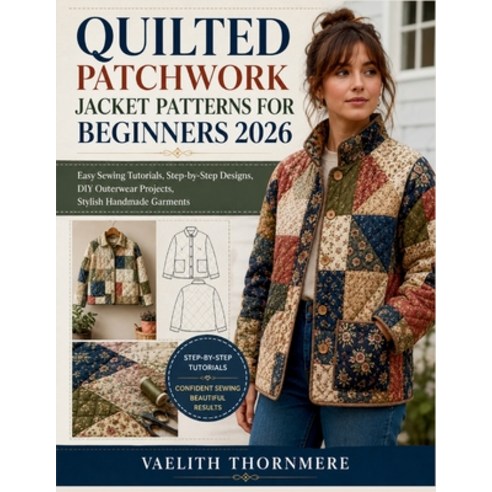 (영문도서)Quilted Patchwork Jacket Patterns for Beginners 2026: Easy Sewing Tutorials Ste... Paperback, Independently Published, English, 9798199464284