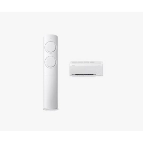 [삼성전자] Q9000 스탠드 19평형+6평형 2IN1 에어컨 AF60F19D11WR 기본 설치비 포함, 일반배관형