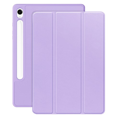 갤럭시탭 S10 라이트 Lite 10.9 호환 S펜수납 스마트 북커버 케이스 S10FE S9FE S9 공용, S펜수납 케이스-라벤더, 1개