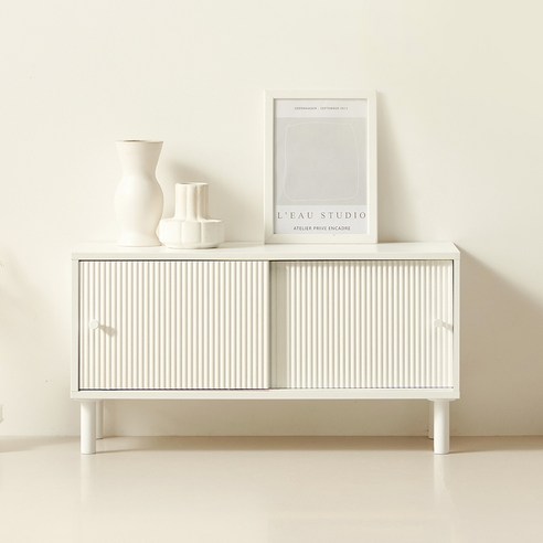 앤유 800 템바보드 슬라이딩 거실 수납장 E0목재 LPM 국내제작 다리탈착가능