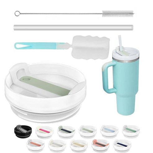 대용량 텀블러 호환 밀폐뚜껑 20oz 30oz 40oz 교체뚜껑 887ml 591ml 1180ml, 그린, 1세트