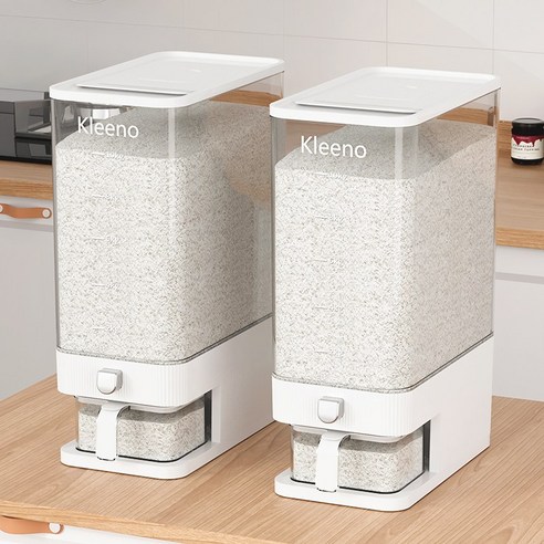 Kleeno 원터치 방습 쌀통 10KG 쌀보관용기 이미지 2