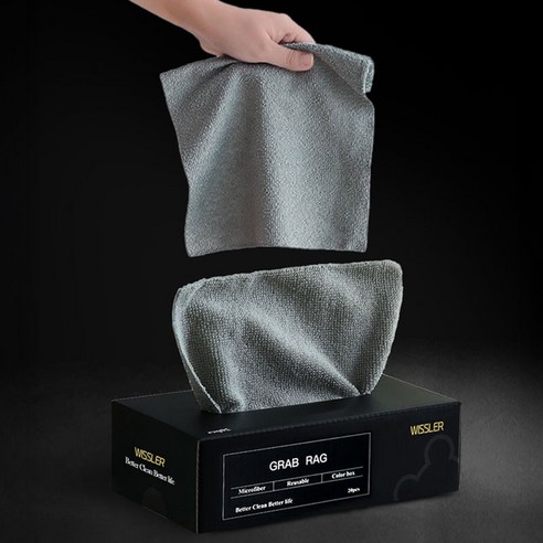 위슬러 2세대 차량 뽑아쓰는 다용도 청소 극세사 세차 타월 이미지 2