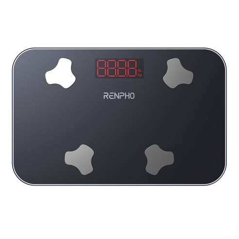 RENPHO 렌포 엘리스 GO 미니 스마트 디지털 체지방 체중계 여행용, 1개, 블랙, R-A009