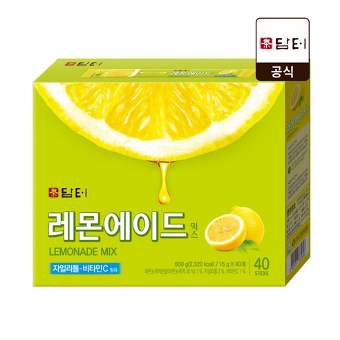 담터 레몬 에이드 믹스, 15g, 40개입, 1개