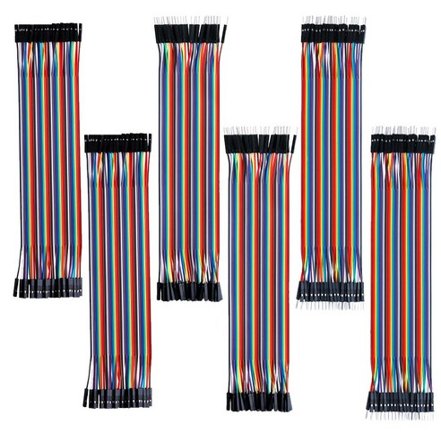 JK 브레드보드 점퍼선 점퍼 케이블 40P 암컷 숫컷 아두이노 40가닥 DIY 와이어, 30cm, 1세트