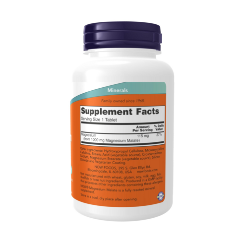 나우푸드 마그네슘 말레이트 1000mg 타블렛 180정, 1개 이미지 2