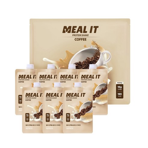 밀잇 단백질 쉐이크 커피맛, 40g, 7개