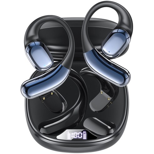 OMIIYA 귀걸이형 노이즈캔슬링 무선 블루투스 이어폰 오픈형 고음질 이미지 4