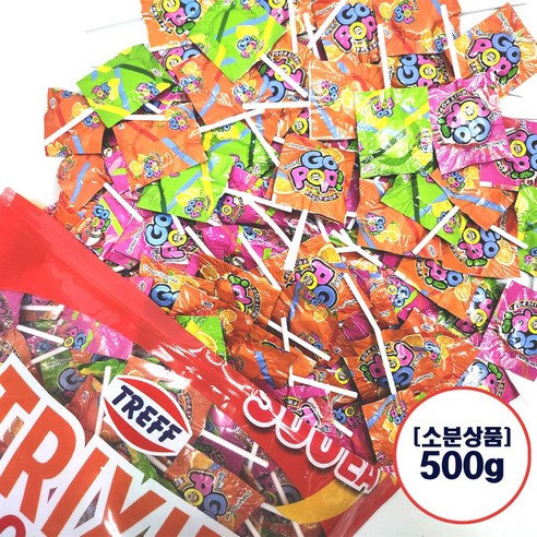 트릭시 고팝캔디 막대사탕, 500g, 1개 - 막대사탕/롤리팝 | 쿠팡