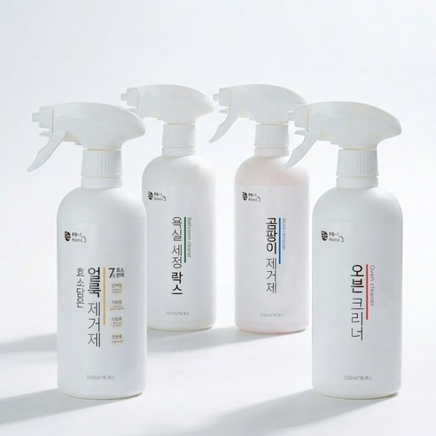 올인원 홈케어 입주 청소 집들이 선물 세트 얼룩제거제+곰팡이제거제+욕실세정락스+오븐클리너, 1개