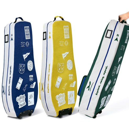 고플라 골프백 항공커버 바퀴형 골프 카바, 네이비