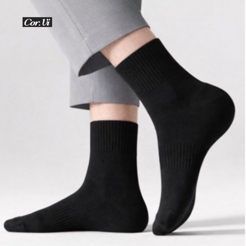 코르비 남성 양말 중목 남자 실제 모습