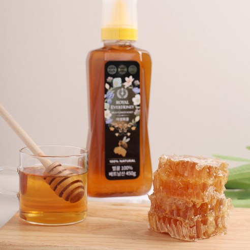 [행복한농장]로얄 에버허니 야생화꿀 450g 450g, 1개 이미지 2