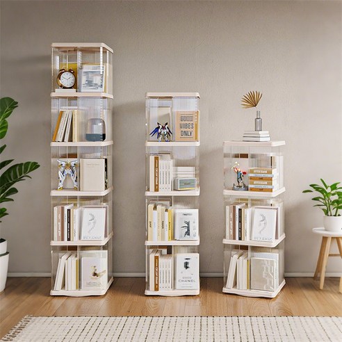 책 정리의 새로운 기준, 360도 회전 책장으로 공간과 시간을 되찾으세요.