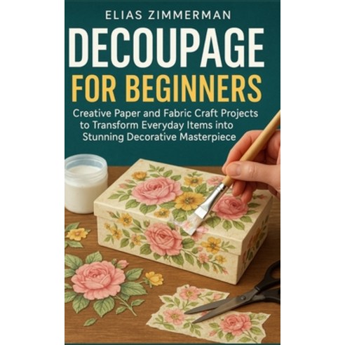 (영문도서)Decoupage for Beginners: Creative Paper and Fabric Craft Projects to Transform E... Paperback, Independently Published, English, 9798273417397 Independently Published, English, 9798273417397