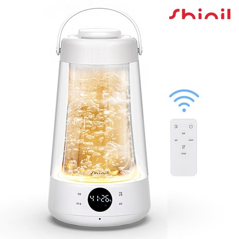 신일 가열식 가습기 SUH-GL03WH / 2026년형 최신형 / 물멍 유리 신생아