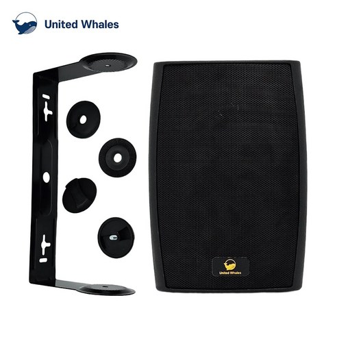 U.W 매장용 스피커 120W 5인치 매장 카페 패시브 스피커 브라켓 포함 MPS-50 블랙 1개