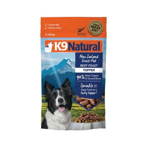 K9내추럴 전연령 냉동건조 강아지 사료, 소고기, 142g, 1개