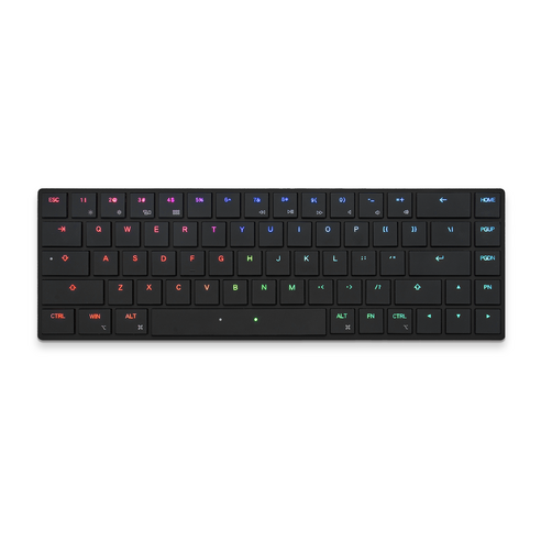 Mistel AIRONE RGB 超薄機械鍵盤(Cherry MX ULP軸), 黑色, 觸覺軸