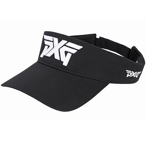 정품 PXG 골프모자 벨크로 스포츠 바이저, 블랙, 1개