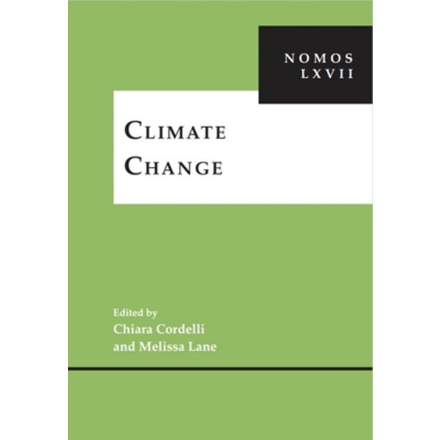 (영문도서)Climate Change: Nomos LXVII Hardcover, New York University Press, English, 9781479842094